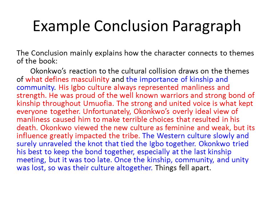 Concluding essays paragraph